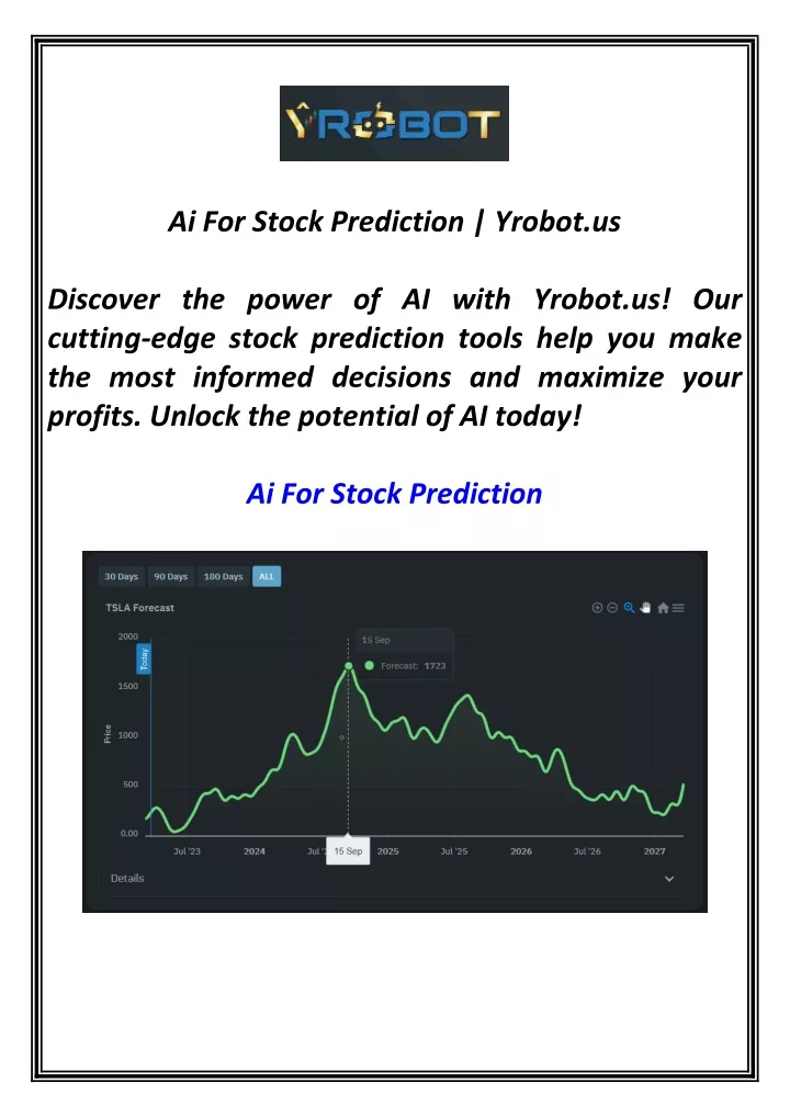 ai for stock prediction yrobot us