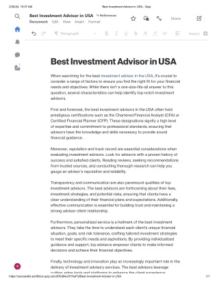 Best Investment Advisor in USA - Quip