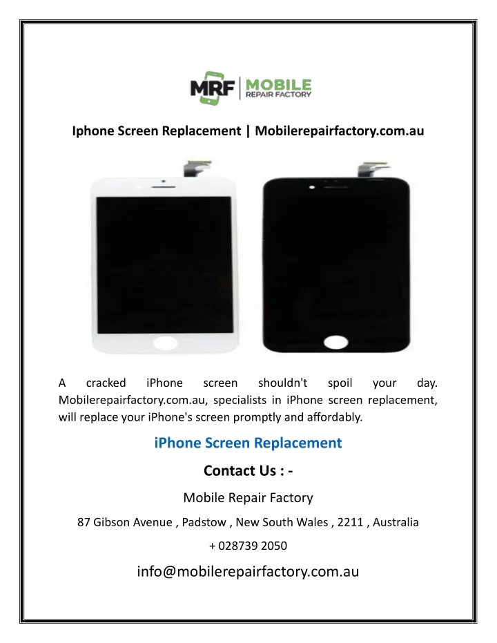 iphone screen replacement mobilerepairfactory