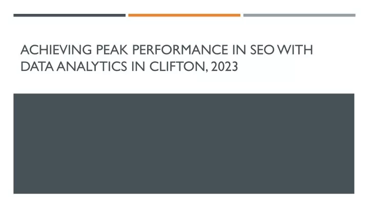 achieving peak performance in seo with data
