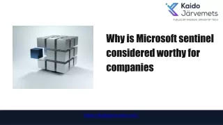 Why is Microsoft Sentinel Considered Worthy for Companies