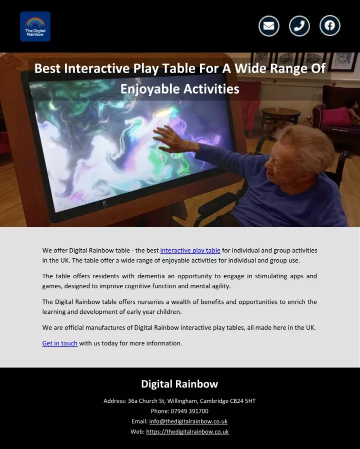 best interactive play table for a wide range