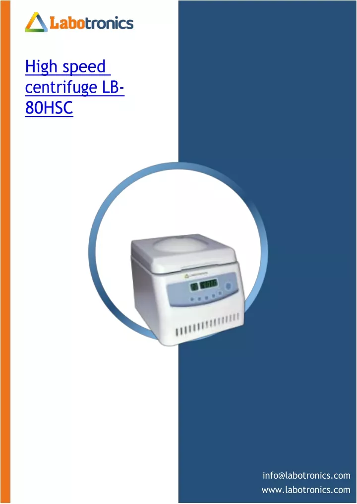high speed centrifuge lb 80hsc