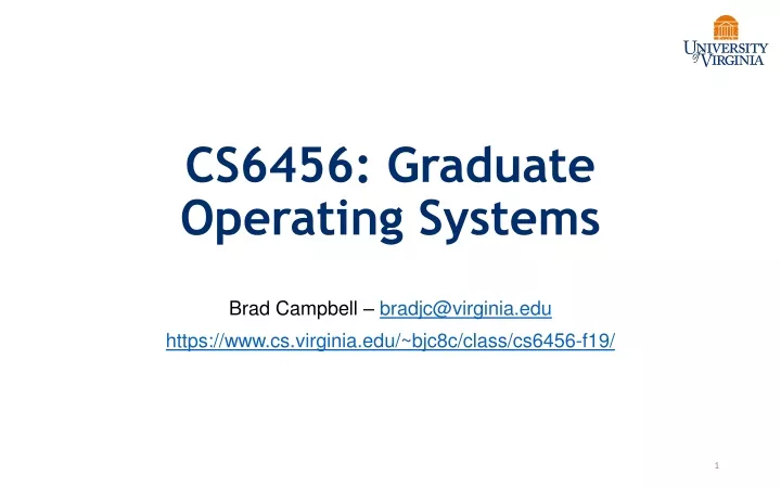 cs6456 graduate operating systems