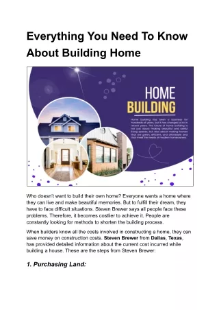 Home Building in Land Development Your Complete Handbook for Success