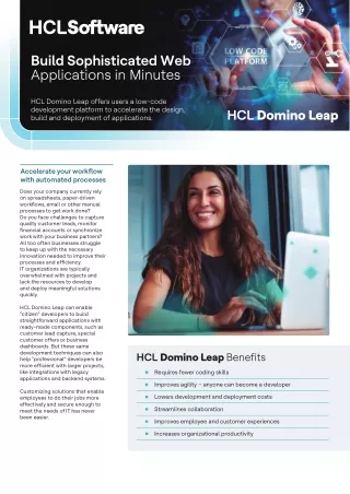 HCL Domino Leap: Your Low-Code Pathway to Complex Web Applications