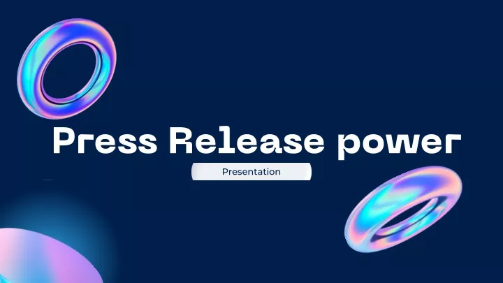 press release power presentation