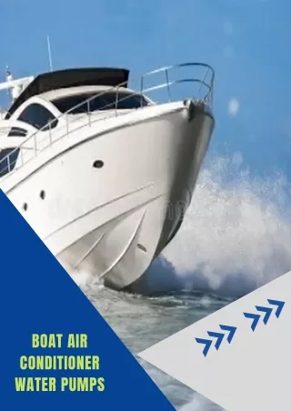 Efficient Boat Air Conditioner Water Pump - Marine Pump Solutions