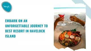 Havelock Island's Premier Resort- Your Ultimate Escape