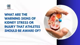 What are the warning signs of kidney stress or injury that athletes should be aware of