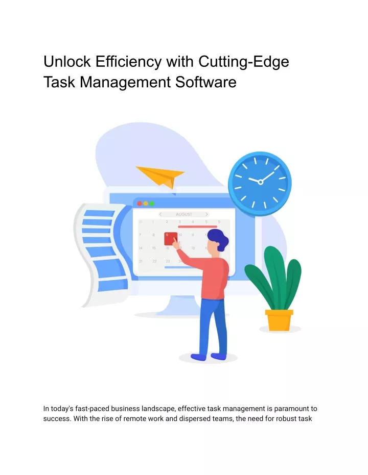 unlock efficiency with cutting edge task