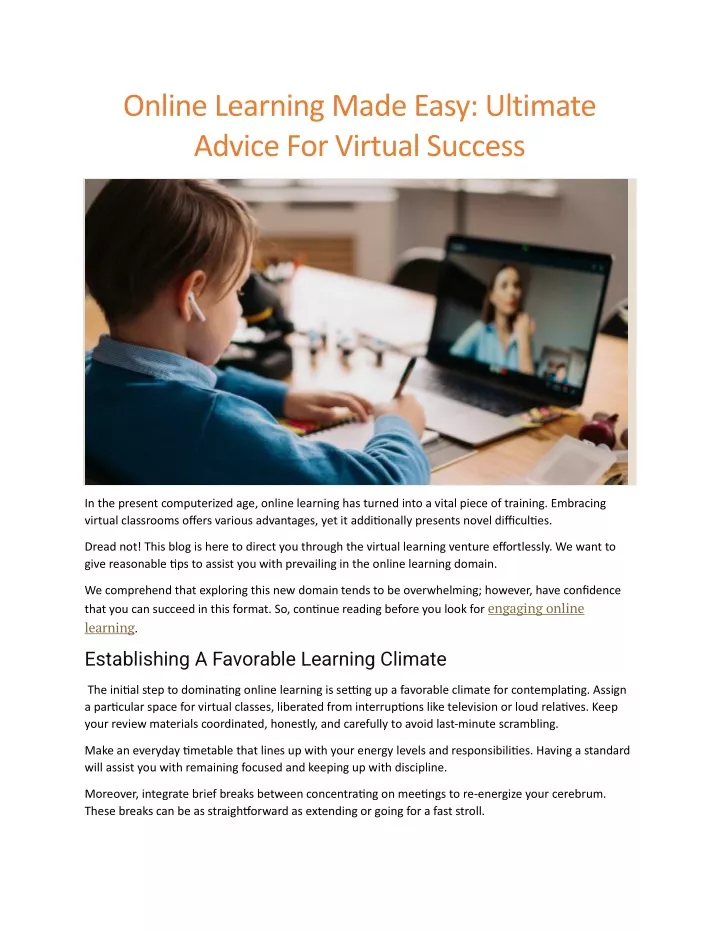 online learning made easy ultimate advice