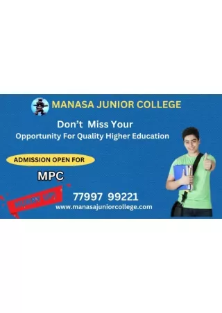DON'T MISS YOUR OPPORTUNITY  FOR QUALITY HIGHER EDUCATION