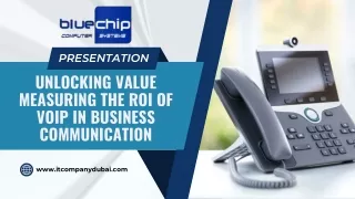 Business Communication Measuring the ROI of VoIP