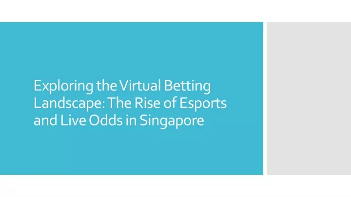 exploring the virtual betting landscape the rise