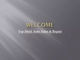 welcome