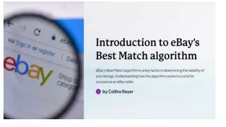 Introduction to Ebay Best Match Algorithm