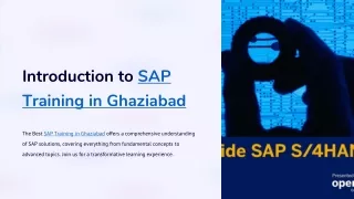 Learn SAP with SAP Training in Ghaziabad