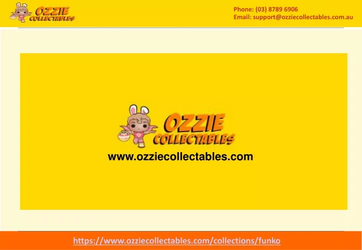 www ozziecollectables com