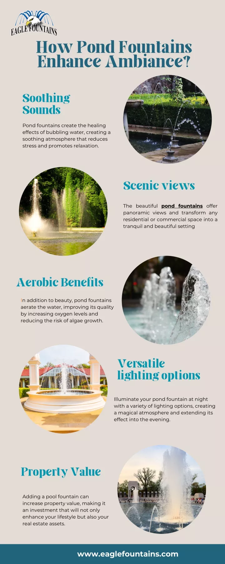 how pond fountains enhance ambiance