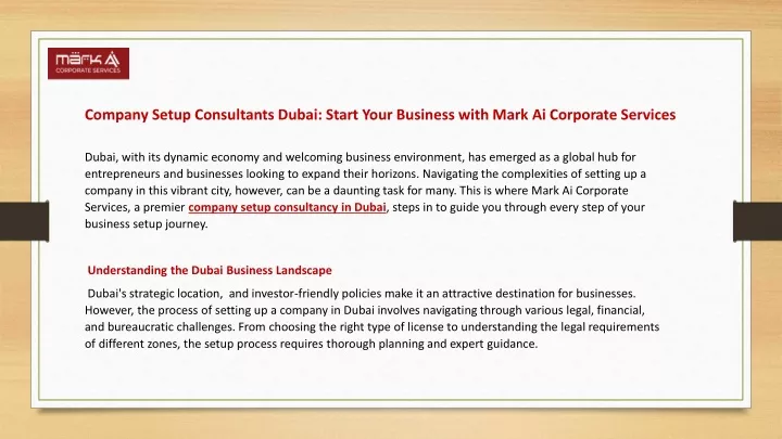 company setup consultants dubai start your