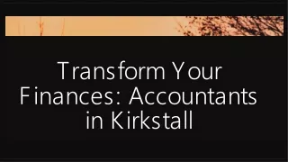 Local Accountants in Kirkstall  Syers McGill