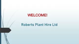 Best Excavation Services in Berrow- Roberts Plant Hire Ltd