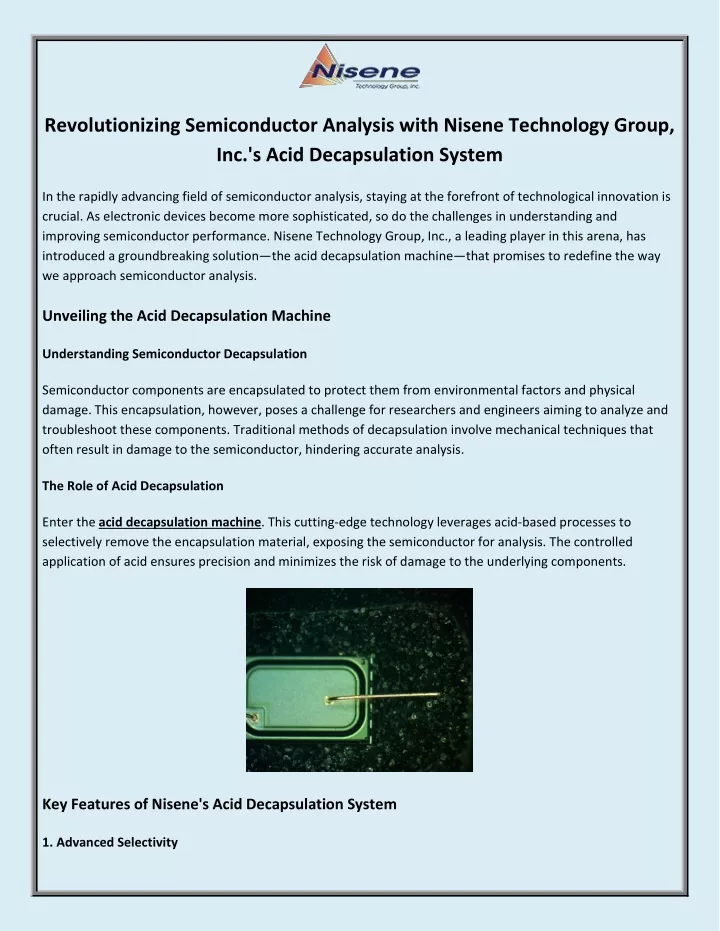 revolutionizing semiconductor analysis with