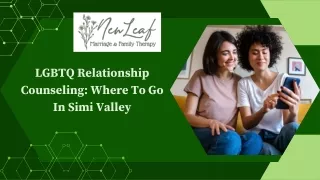 LGBTQ Relationship Counseling Where To Go In Simi Valley