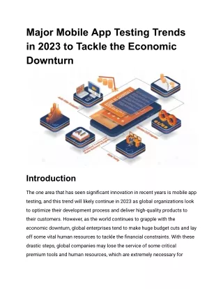 major mobile app testing trends in 2023 to tackle