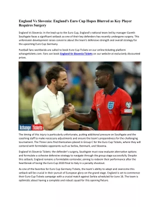 england vs slovenia england s euro cup hopes