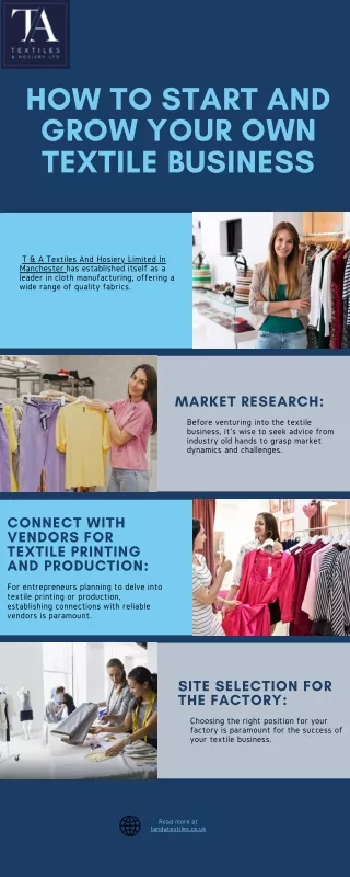how to start and grow your own textile business