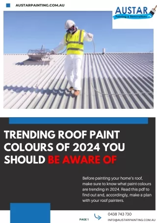 Trending Roof Paint Colours of 2024 You Should Be Aware of