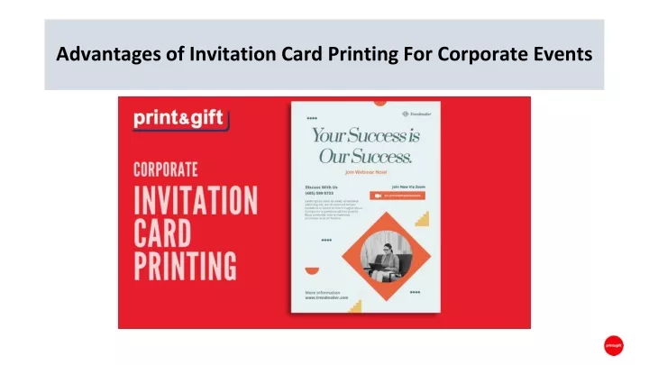 advantages of invitation card printing for corporate events