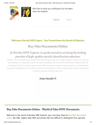 Buy Fake Documents Online - DMV Documents - Novelty Dmv Experts