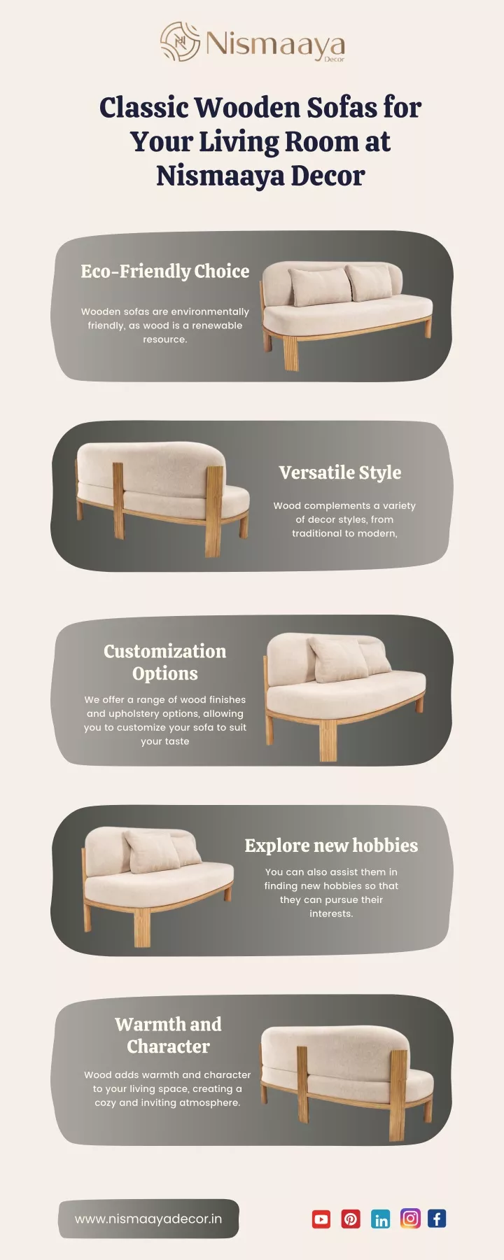 classic wooden sofas for your living room