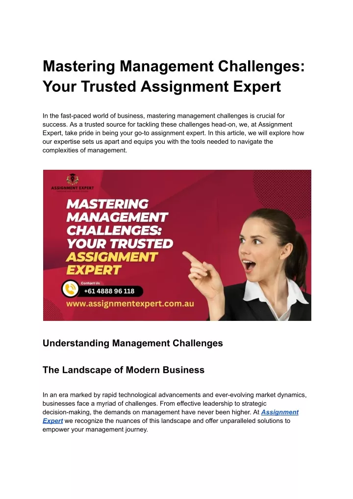 mastering management challenges your trusted