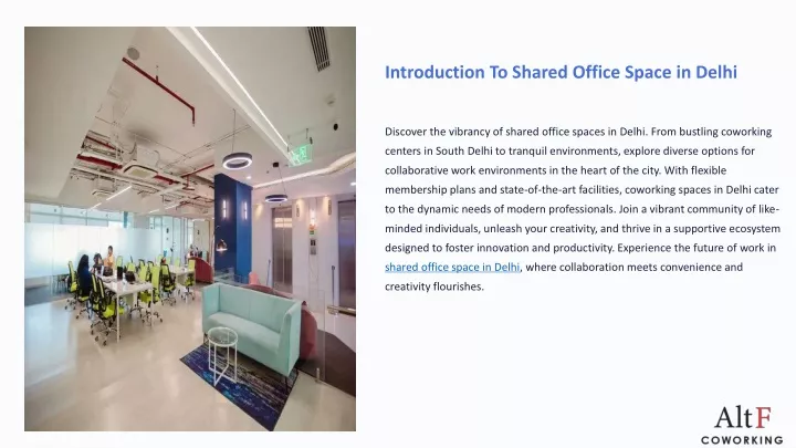 introduction to shared office space in delhi