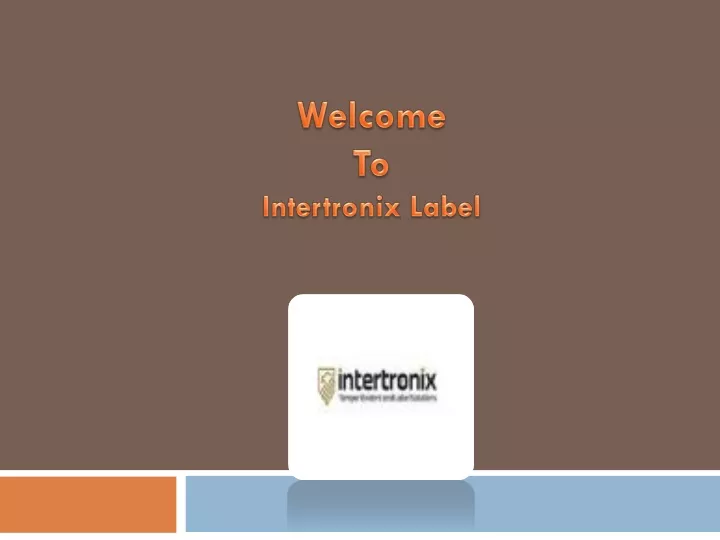 welcome to intertronix label