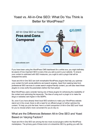 yoast vs all in one seo what do you think