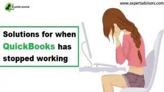 How to Fix QuickBooks has Stopped Working or Not Responding Error