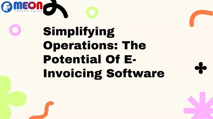 simplifying operations the potential