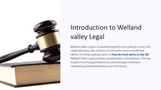 Legal Trust Works With Welland Valley Legal