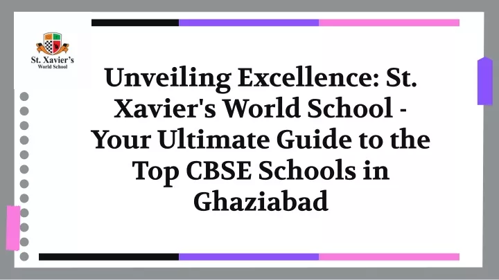 unveiling excellence st xavier s world school