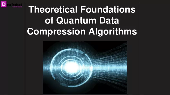 theoretical foundations of quantum data