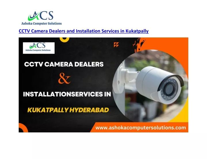 cctv camera dealers and installation services