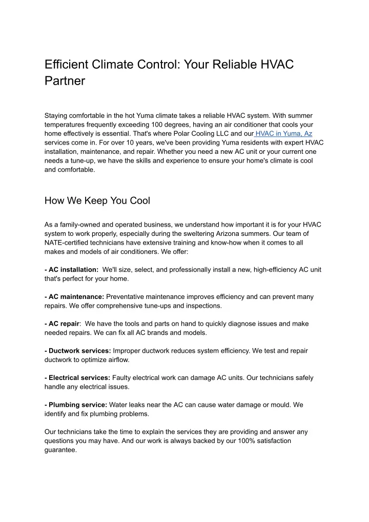 efficient climate control your reliable hvac