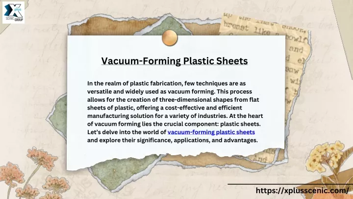 vacuum forming plastic sheets