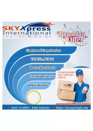 923214710522 Quick and Fast Door to Door Delivery by SkyXpress