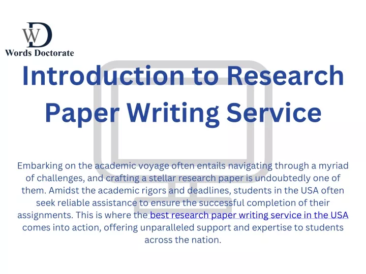introduction to research paper writing service